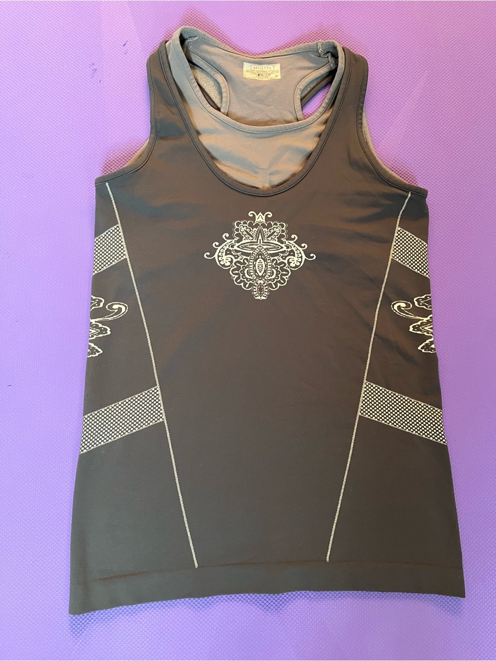 Athleta Light Gray Racerback Active Tank